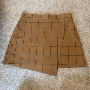 Brown Asymmetrical Skirt